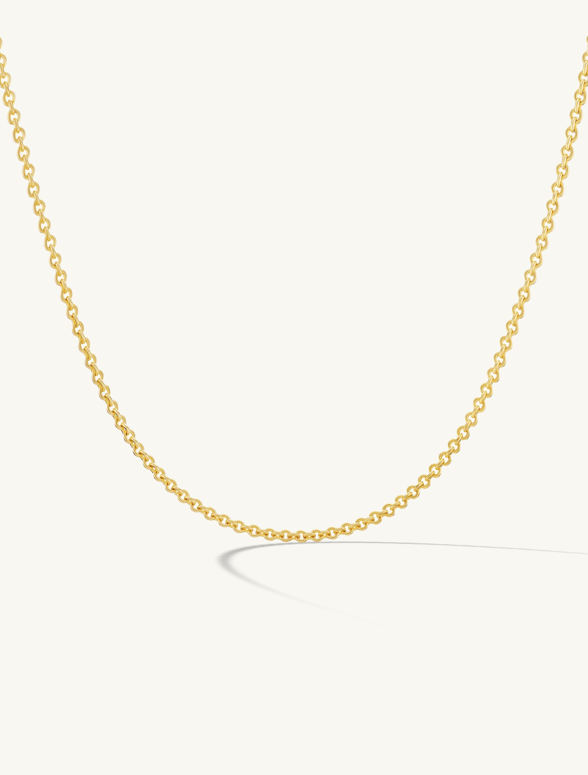 Solid 14k gold heavy cable chain by Sophie Ratner, hand-fabricated in NYC