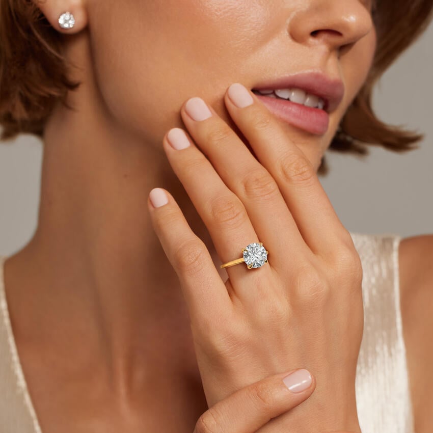 Petite Elodie engagement ring by Brilliant Earth