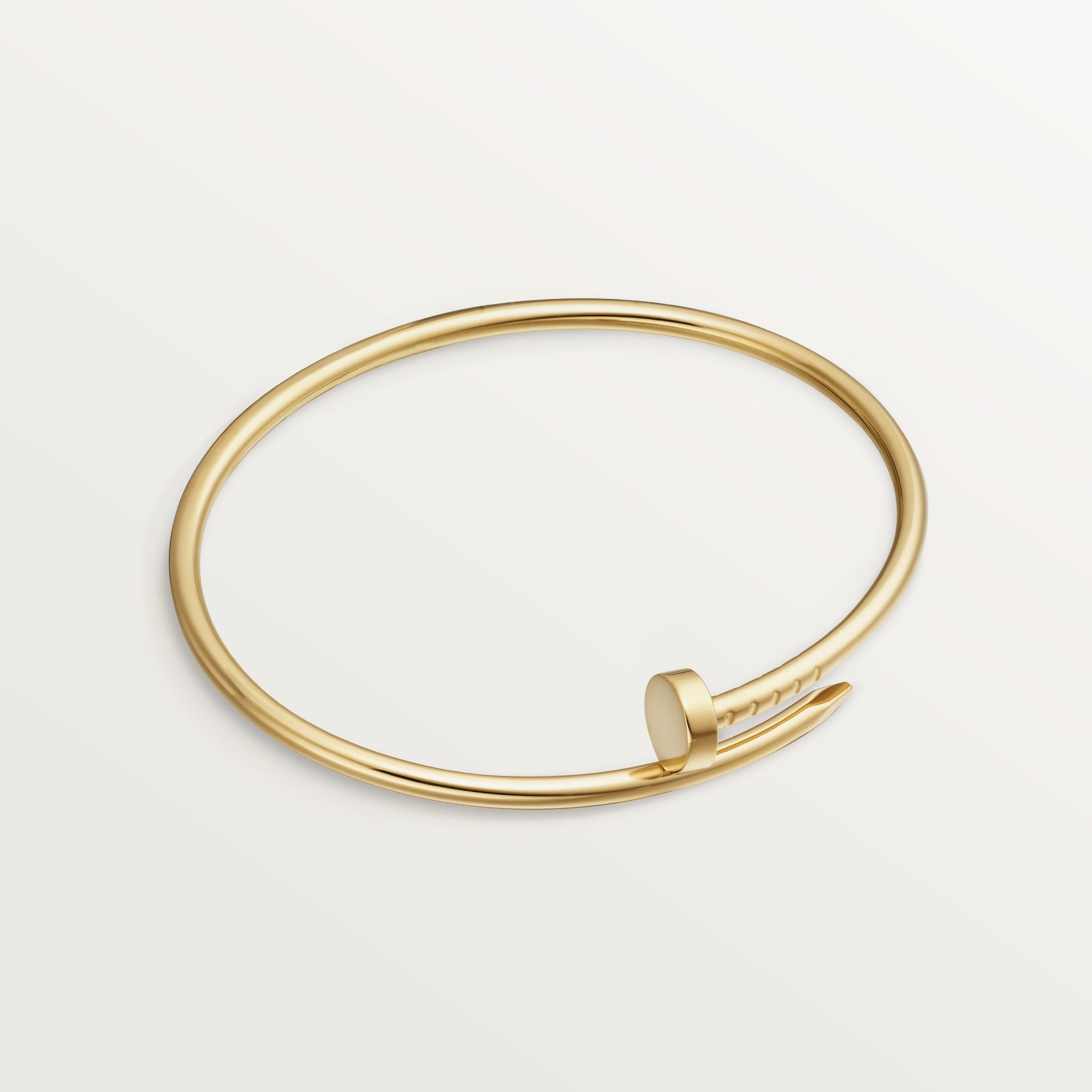 Cartier Juste un Clou bracelet, small model, 18K yellow gold, image courtesy of Cartier